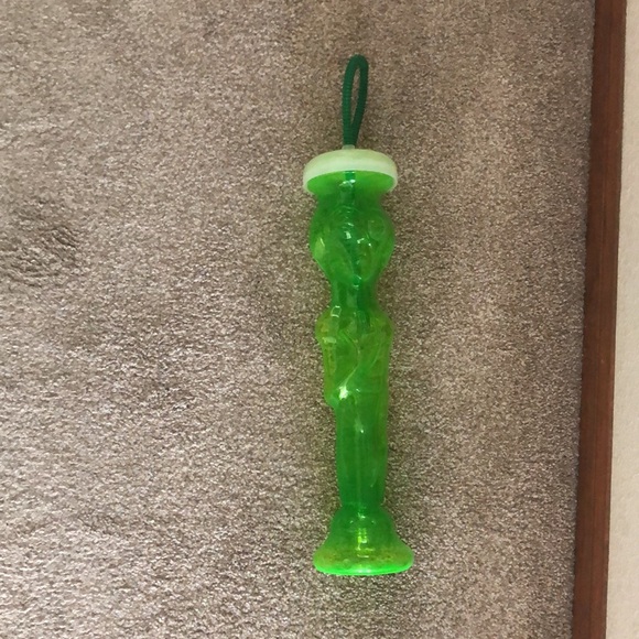 Vintage The Martian By BETRAS 16” Tall Neon Green Alien Drink Bottle With Straw - Picture 4 of 12